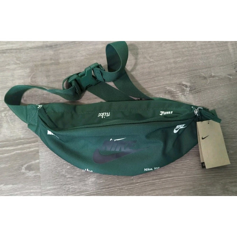Nike Heritage Fanny Pack Hip Belt Bag Green New Mens Womens FB2846